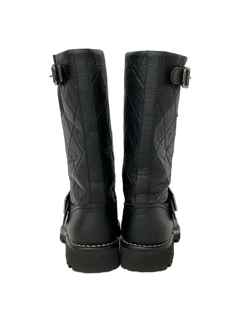 Chanel Black Leather Women's Boots #295519C50B